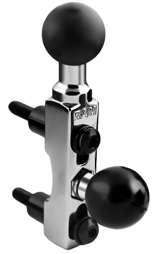 Ram B-309-2CHU Stuurklem Chroom 2 x1"