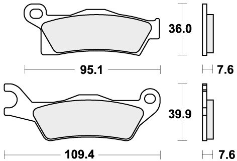 910SI BRAKE PADS SINTER