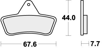 758RSI BRAKE PADS SINTER RACING
