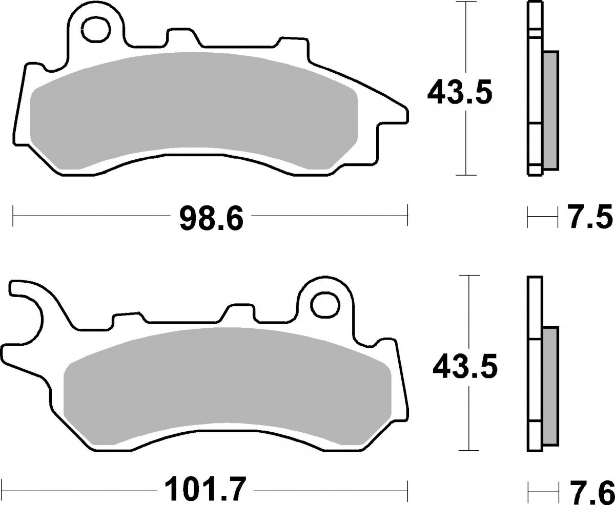 233MS BRAKE PADS
