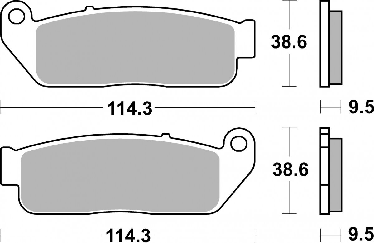 929H.CT BRAKE PADS ORGANIC