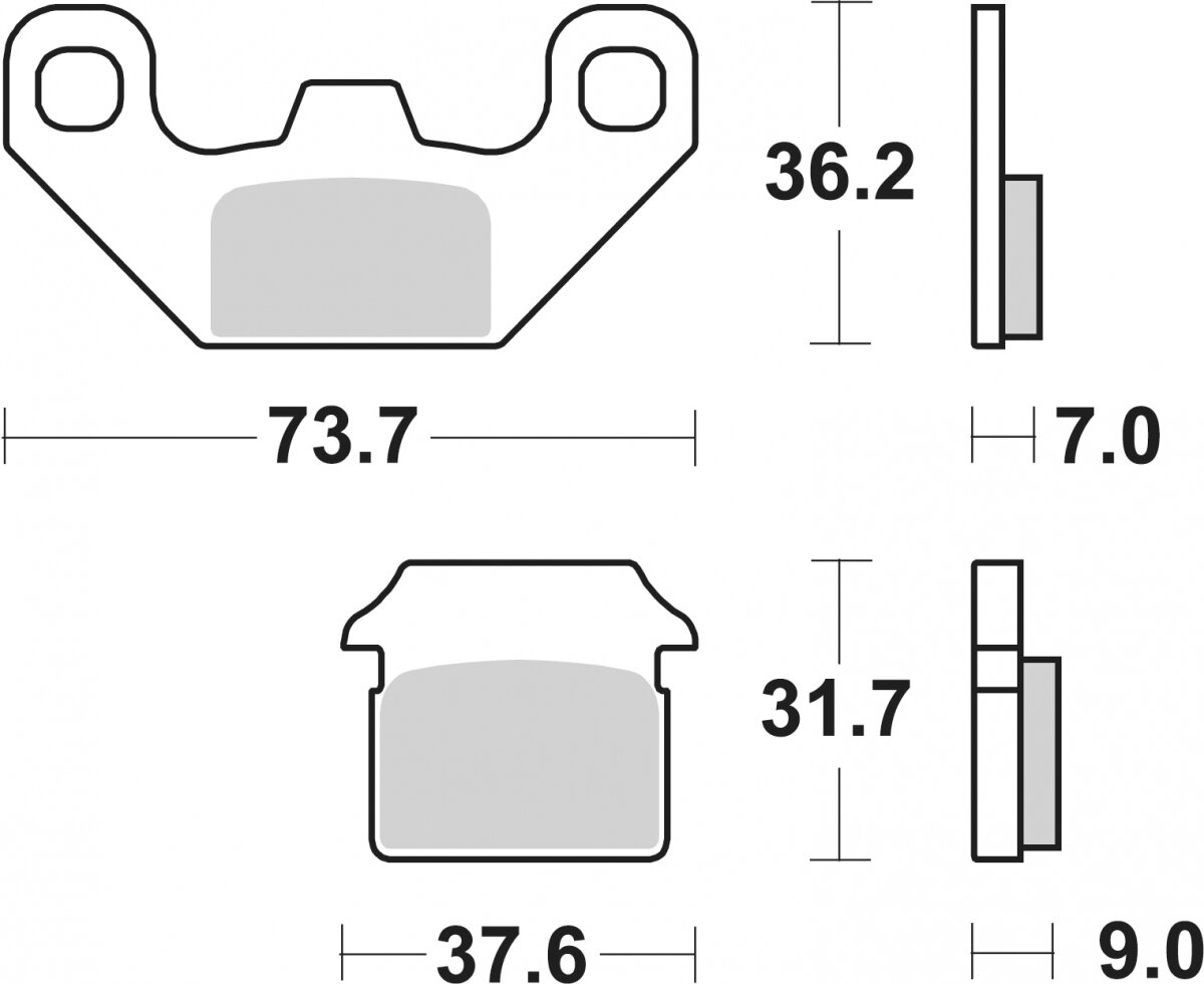 213CT BRAKE PADS ORGANIC