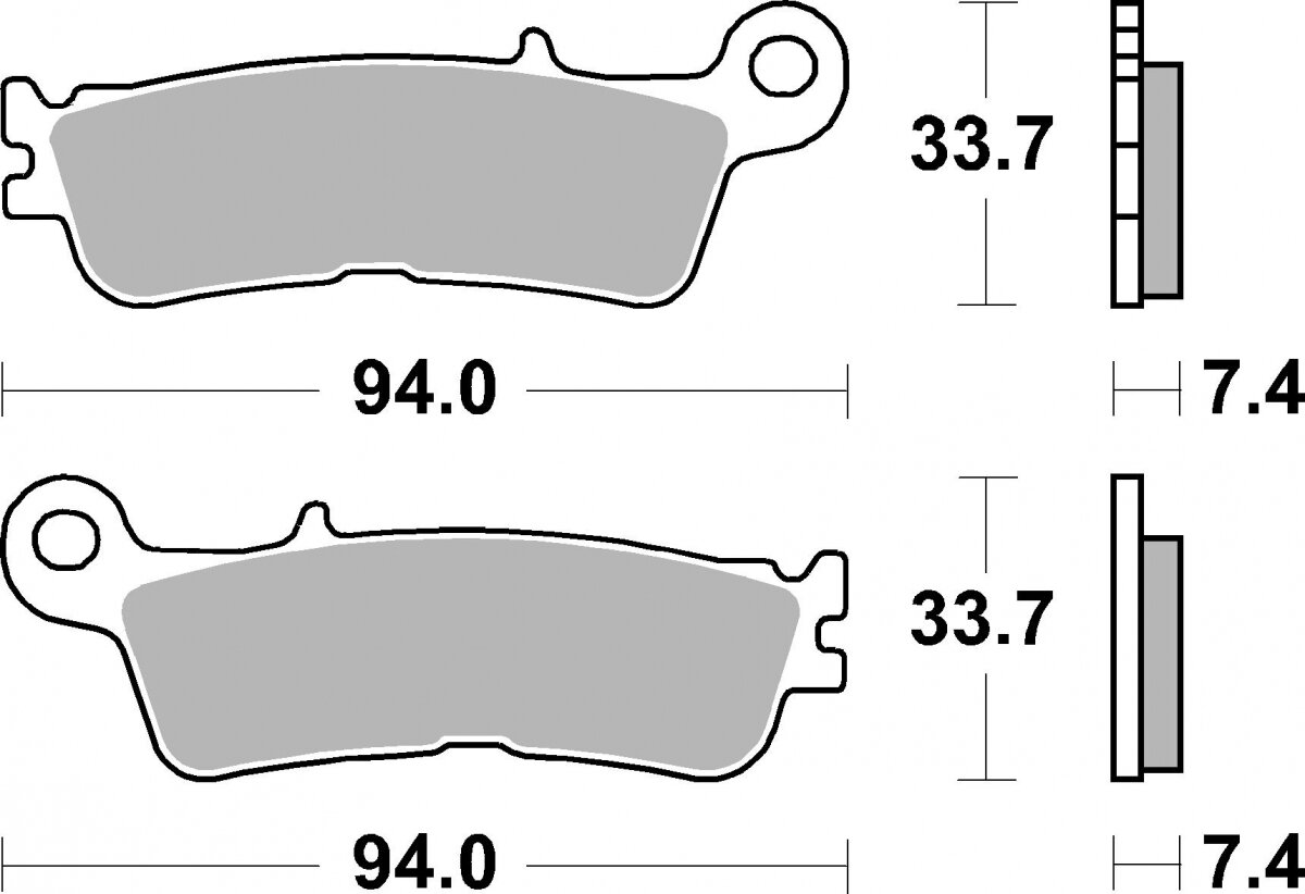 965RSI BRAKE PADS SINTER RACING