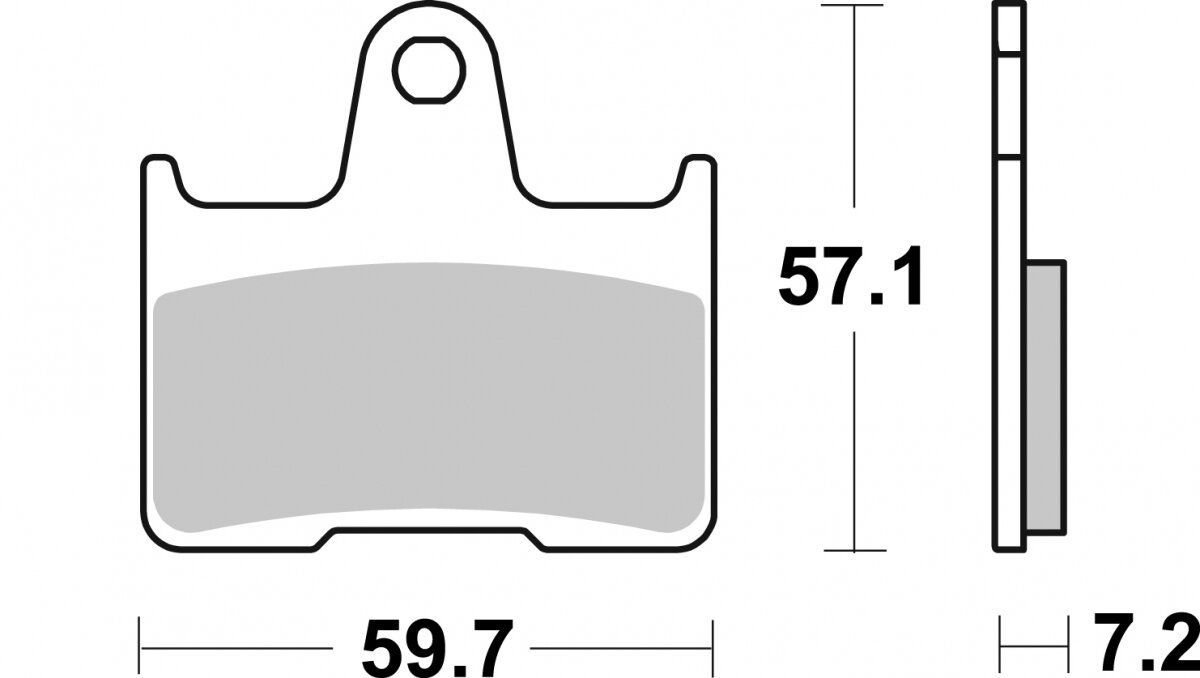 984RQ BRAKE PADS ORGANIC RACING