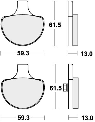 579H.CT BRAKE PADS ORGANIC