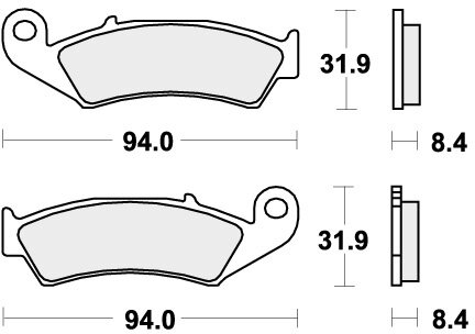 623HF BRAKE PADS ORGANIC