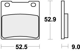 556HF BRAKE PADS ORGANIC