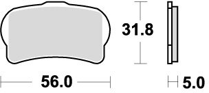 939RSI BRAKE PADS SINTER RACING