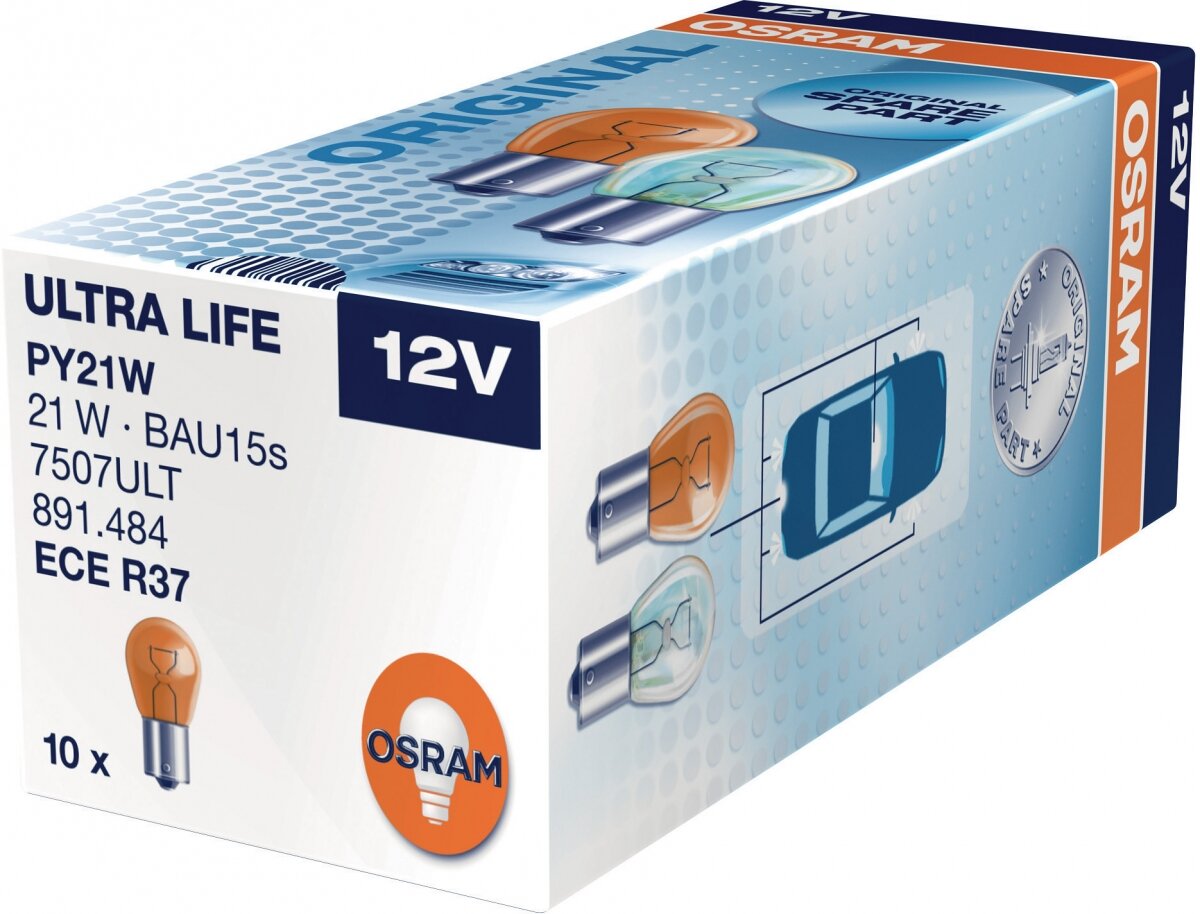12V 21W PY21W BAU15S ORANGE ULTRA LIFE