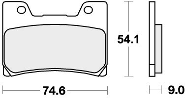 645HF BRAKE PADS ORGANIC