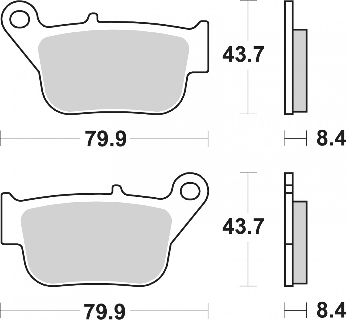 221HF BRAKE PADS ORGANIC
