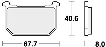 539HF BRAKE PADS ORGANIC