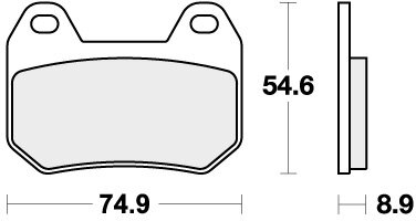 746HF BRAKE PADS ORGANIC