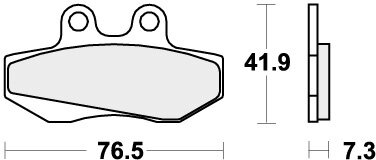 652HF BRAKE PADS ORGANIC