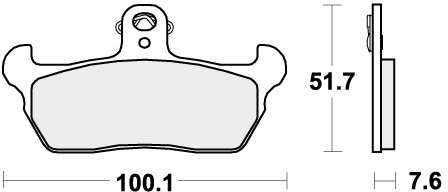 641HF BRAKE PADS ORGANIC