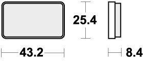 827ATS BRAKE PADS SINTER