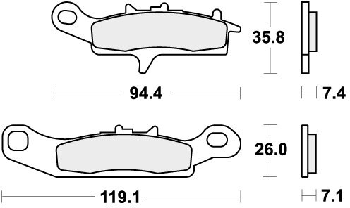 798RSI BRAKE PADS SINTER RACING