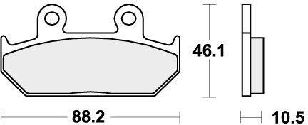 647HF BRAKE PADS ORGANIC
