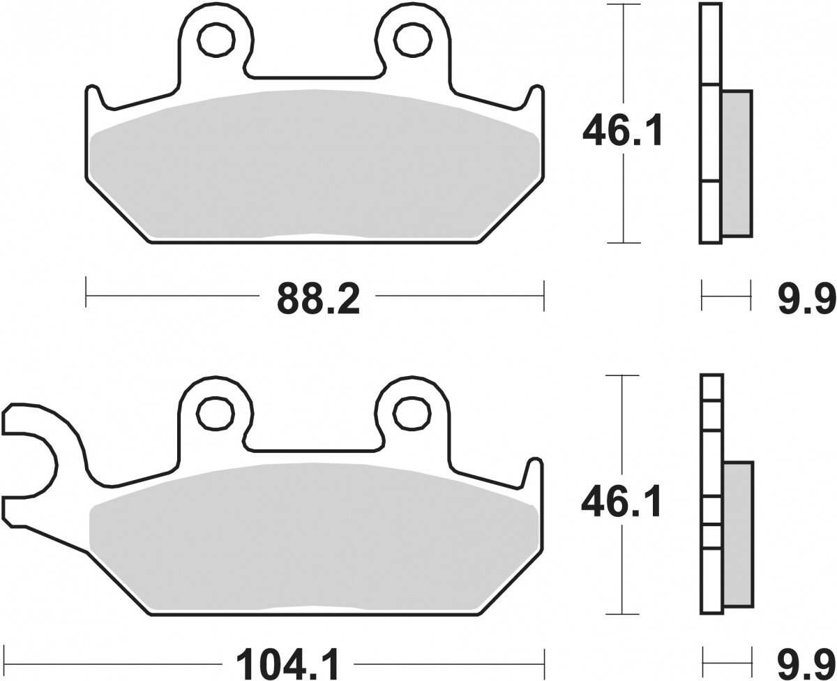 137HF BRAKE PADS ORGANIC