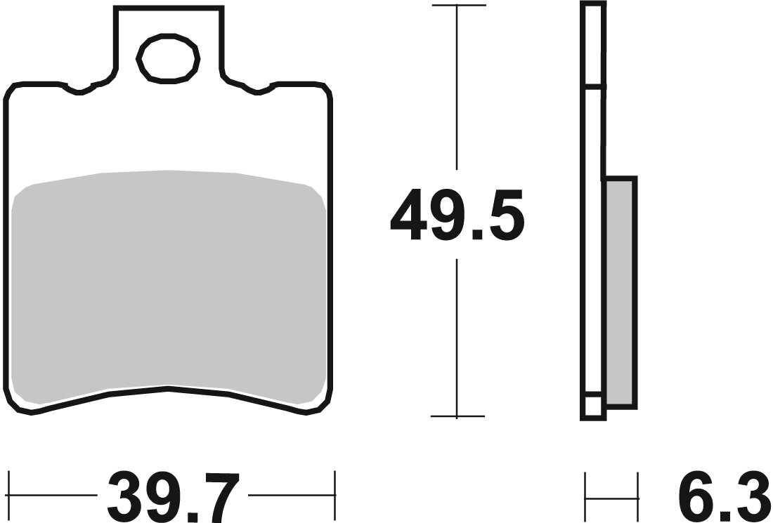 697HF BRAKE PADS ORGANIC