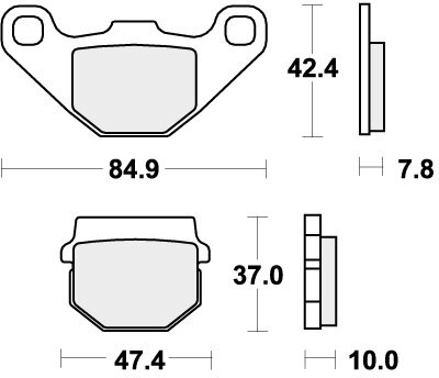 548HF BRAKE PADS ORGANIC