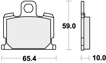 547HF BRAKE PADS ORGANIC