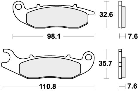 859RSI BRAKE PADS SINTER RACING