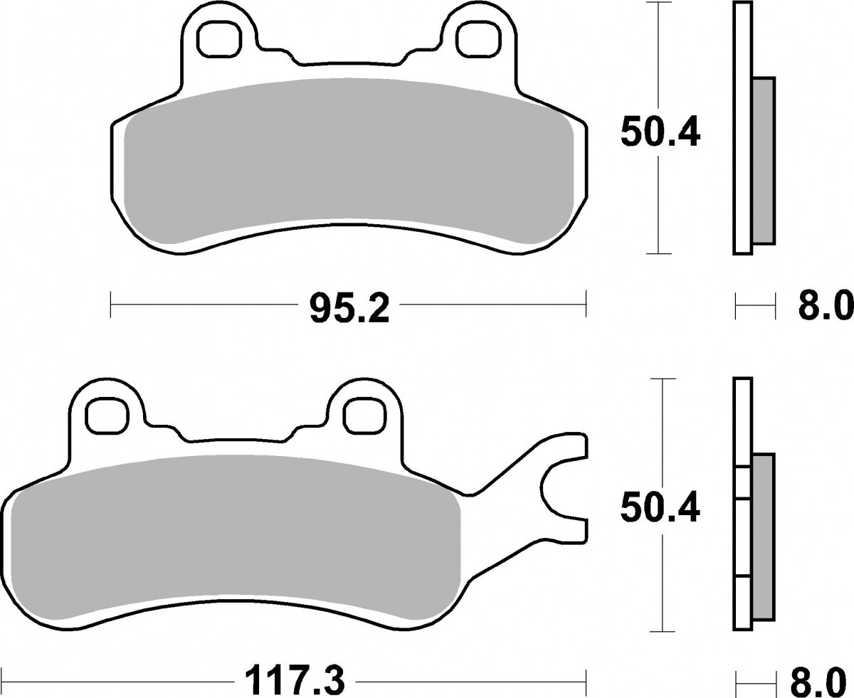 957SI BRAKE PADS SINTER