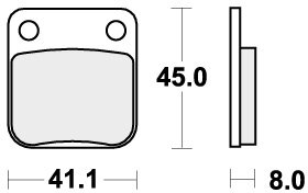 536HF BRAKE PADS ORGANIC