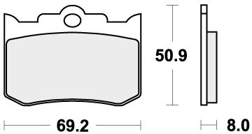 678HF BRAKE PADS ORGANIC
