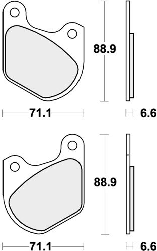 543H.CT BRAKE PADS ORGANIC