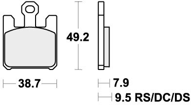 788RST BRAKE PADS SINTER SPORT