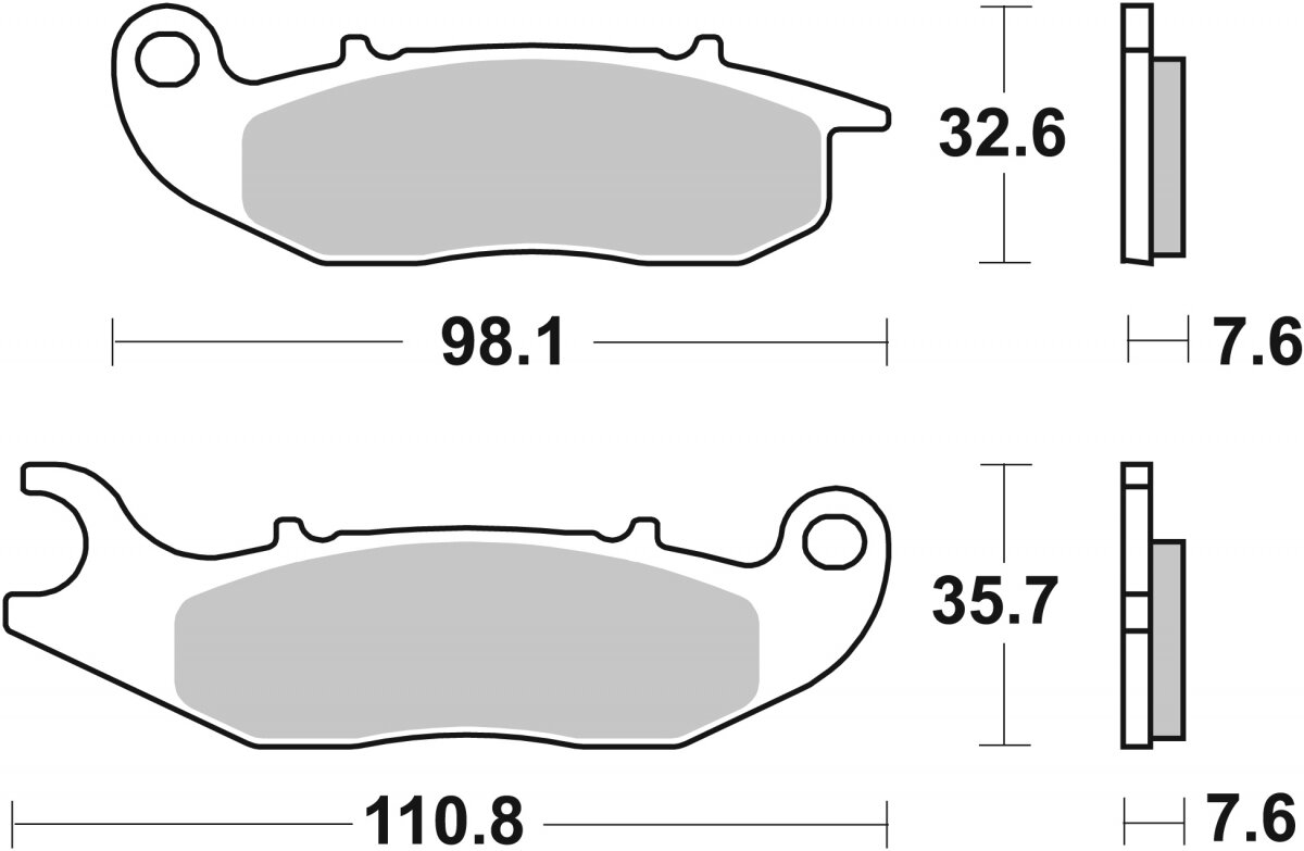 228CT BRAKE PADS ORGANIC