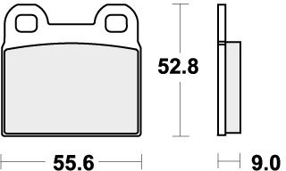 527HF BRAKE PADS ORGANIC