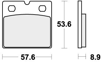 640HF BRAKE PADS ORGANIC