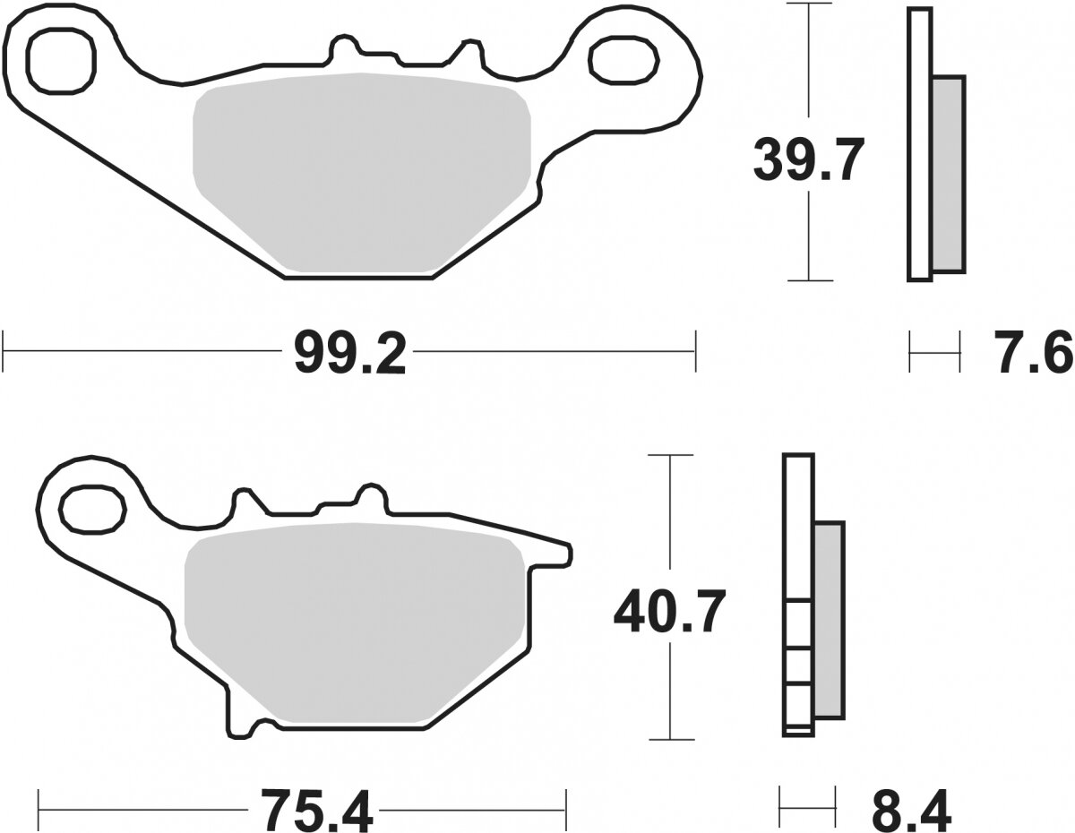 122HF BRAKE PADS ORGANIC