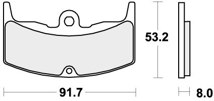 552HF BRAKE PADS ORGANIC