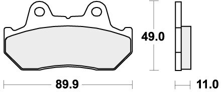 542HF BRAKE PADS ORGANIC