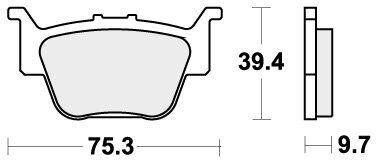 813RSI BRAKE PADS SINTER RACING