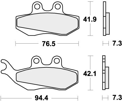 689HF BRAKE PADS ORGANIC