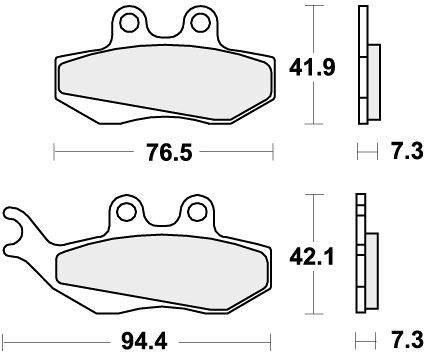 689HF BRAKE PADS ORGANIC