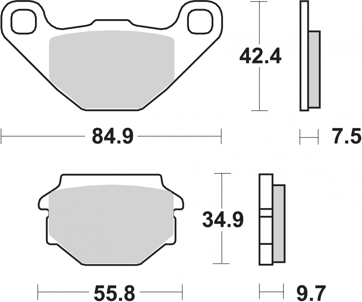 118HF BRAKE PADS ORGANIC