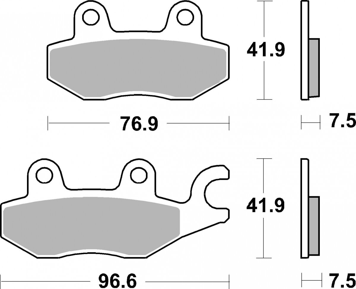 955RST BRAKE PADS SINTER SPORT