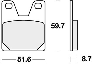 733HF BRAKE PADS ORGANIC