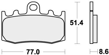 796RST BRAKE PADS SINTER SPORT