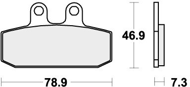 588HF BRAKE PADS ORGANIC