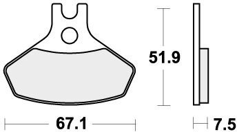 907RSI BRAKE PADS SINTER RACING