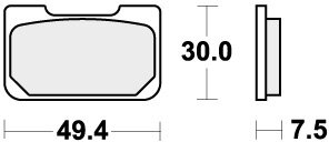 759RQ BRAKE PADS ORGANIC RACING