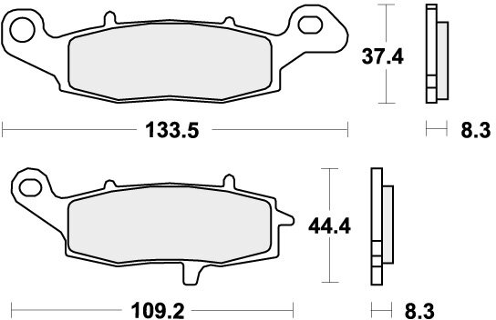 705RST BRAKE PADS SINTER SPORT
