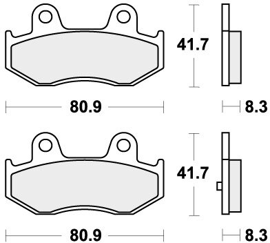 781HF BRAKE PADS ORGANIC